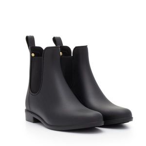 Sam Edelman Tinsley Rubber Rain Booties Matte Blk